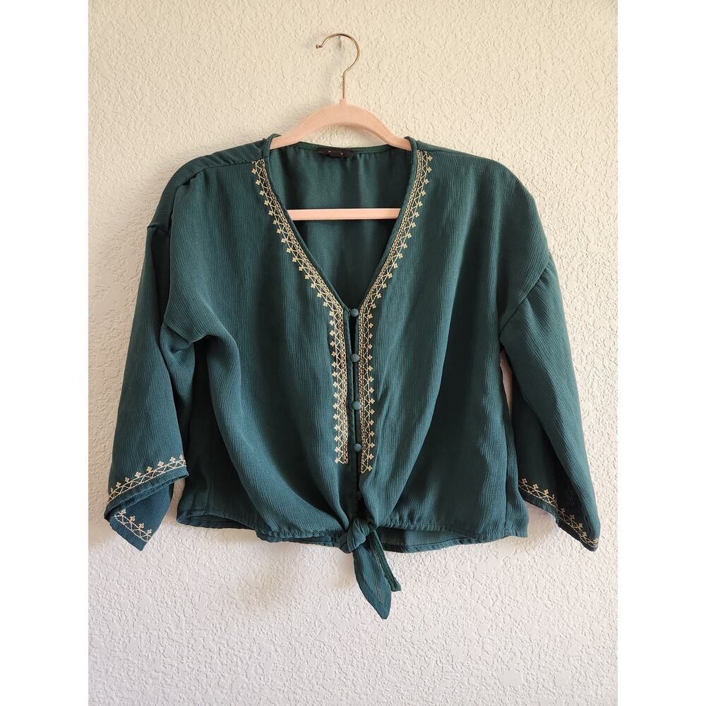 Mine Women's Cropped Boho Top L